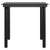 3 Piece Garden Dining Set with Cushions Black
