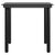3 Piece Garden Dining Set with Cushions Grey and Black