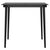 5 Piece Garden Dining Set with Cushions Black