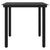5 Piece Outdoor Dining Set with Cushions Black
