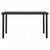 5 Piece Outdoor Dining Set with Cushions Black