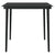 5 Piece Garden Dining Set with Cushions Black