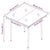 5 Piece Garden Dining Set with Cushions Black