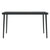 5 Piece Garden Dining Set with Cushions Black