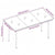 5 Piece Garden Dining Set with Cushions Black