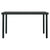 7 Piece Garden Dining Set with Cushions Black