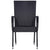 5 Piece Garden Dining Set Black