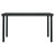 5 Piece Garden Dining Set with Cushions Black