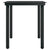 7 Piece Garden Dining Set with Cushions Black