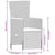 7 Piece Garden Dining Set with Cushions Grey