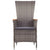 7 Piece Garden Dining Set with Cushions Grey