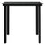 3 Piece Garden Dining Set with Cushions Black