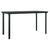 5 Piece Garden Dining Set with Cushions Black