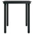 5 Piece Garden Dining Set with Cushions Black