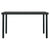 7 Piece Garden Dining Set with Cushions Black