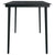 7 Piece Garden Dining Set with Cushions Black