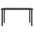 7 Piece Garden Dining Set with Cushions Black