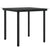 5 Piece Garden Dining Set with Cushions Black