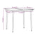 3 Piece Garden Dining Set with Cushions Black