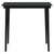 5 Piece Garden Dining Set with Cushions Black