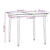 5 Piece Garden Dining Set with Cushions Black