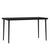 5 Piece Garden Dining Set with Cushions Black