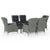 7 Piece Garden Dining Set Light Grey