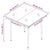 3 Piece Garden Dining Set Light Grey