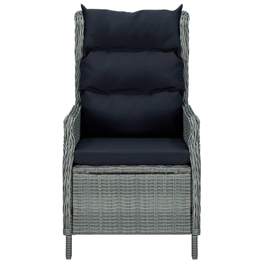 5 Piece Garden Dining Set Light Grey