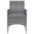 5 Piece Garden Dining Set with Cushions Poly Rattan and Glass