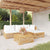 5 Piece Garden Lounge Set with Cushions Solid Wood Teak