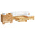 6 Piece Garden Lounge Set with Cushions Solid Wood Teak