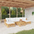 7 Piece Garden Lounge Set with Cushions Solid Teak Wood