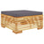 7 Piece Garden Lounge Set with Cushions Solid Teak Wood
