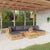 7 Piece Garden Lounge Set with Cushions Solid Teak Wood