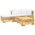 4 Piece Garden Lounge Set with Cushions Solid Wood Teak
