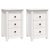 Bedside Cabinets 2 pcs White 40x35x61.5 cm Solid Wood Pine
