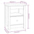 Bedside Cabinet White 40x35x49 cm Solid Wood Pine