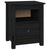 Bedside Cabinet Black 40x35x49 cm Solid Wood Pine