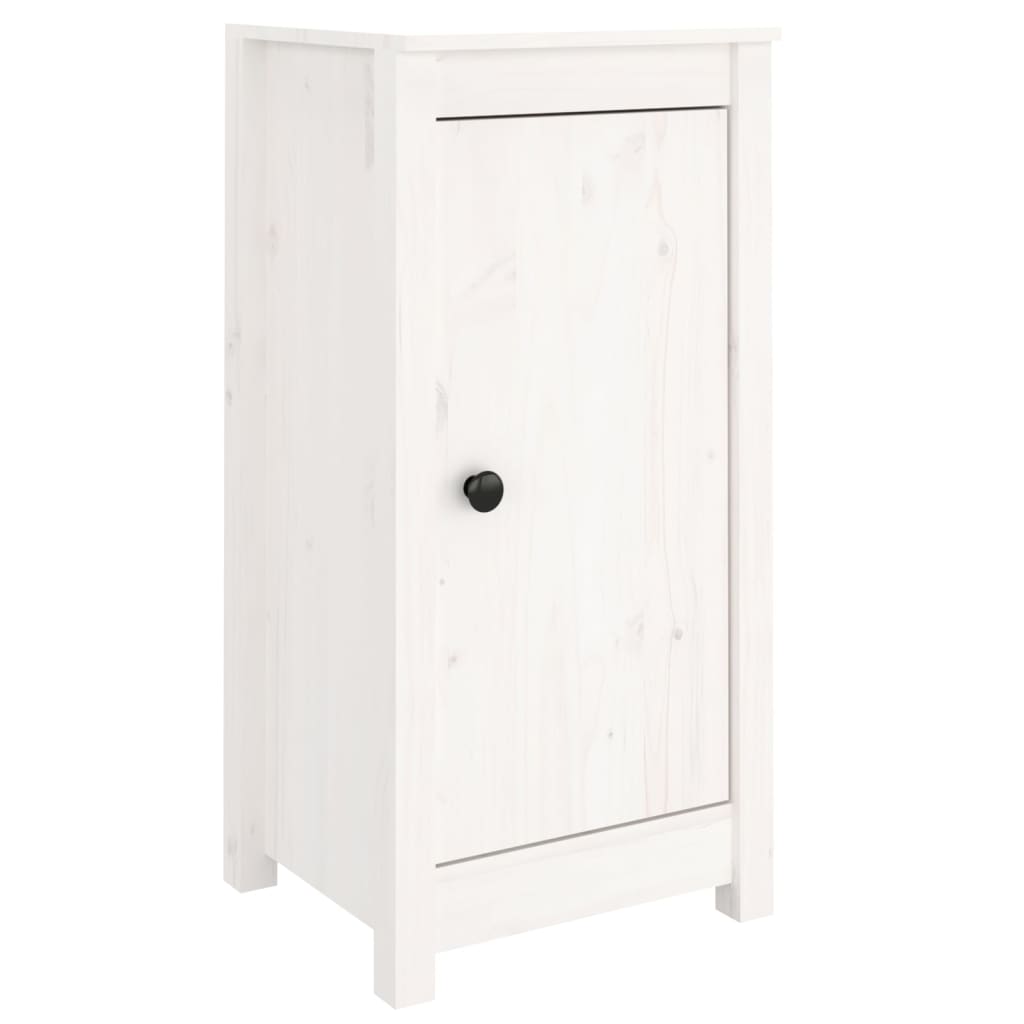 Sideboard White 40x35x80 cm Solid Wood Pine