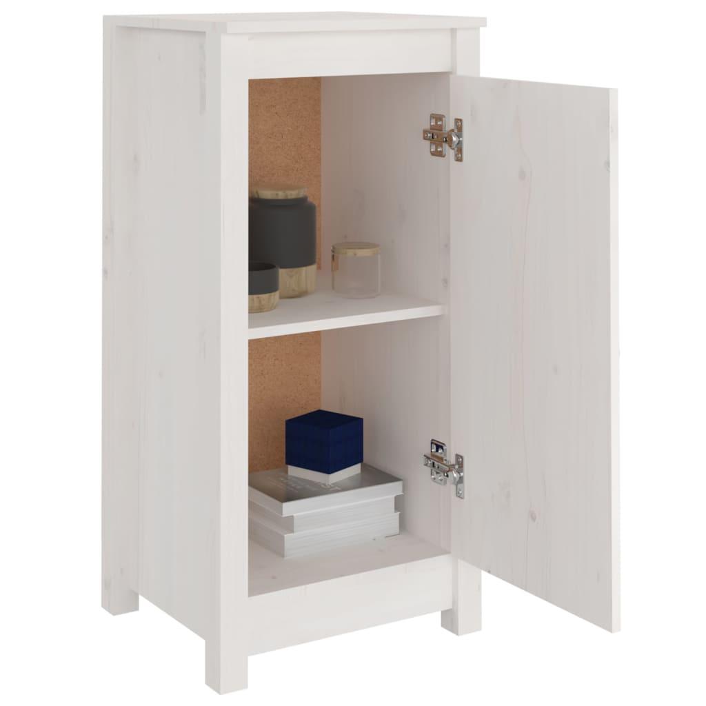 Sideboards 2 pcs White 39x35x80 cm Solid Wood Pine