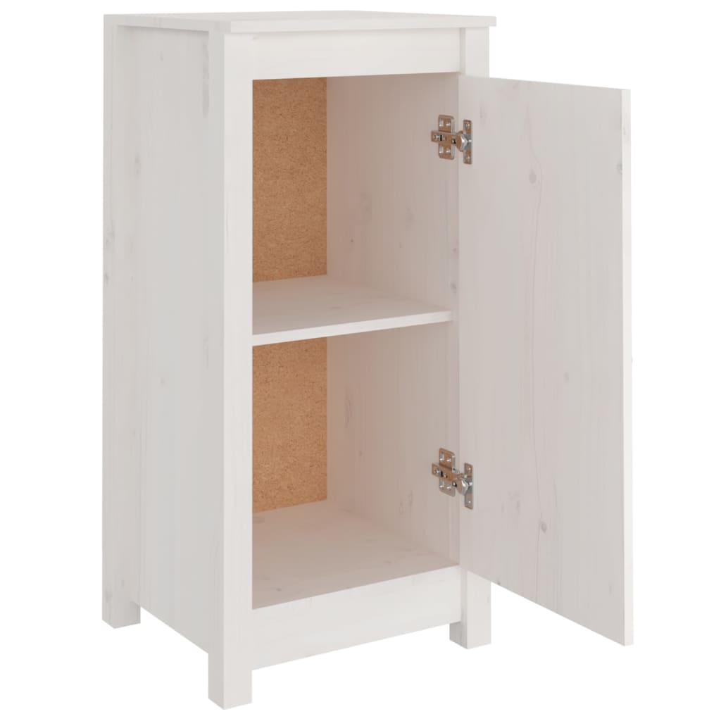 Sideboards 2 pcs White 40x35x80 cm Solid Wood Pine