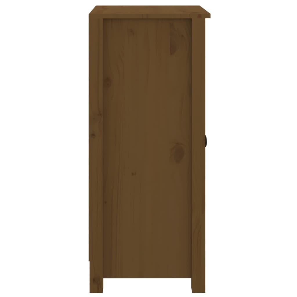 Sideboards 2 pcs Honey Brown 39x35x80 cm Solid Wood Pine