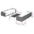 7 Piece Garden Lounge Set with Cushions Poly Rattan Dark Grey