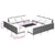 13 Piece Garden Lounge Set with Cushions Poly Rattan Dark Grey