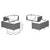 8 Piece Garden Lounge Set with Cushions Poly Rattan Dark Grey