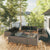 13 Piece Garden Lounge Set with Cushions Poly Rattan Dark Grey