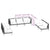 7 Piece Garden Lounge Set with Cushions Poly Rattan Dark Grey