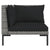 7 Piece Garden Lounge Set with Cushions Poly Rattan Dark Grey
