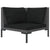 8 Piece Garden Lounge Set with Cushions Poly Rattan Dark Grey